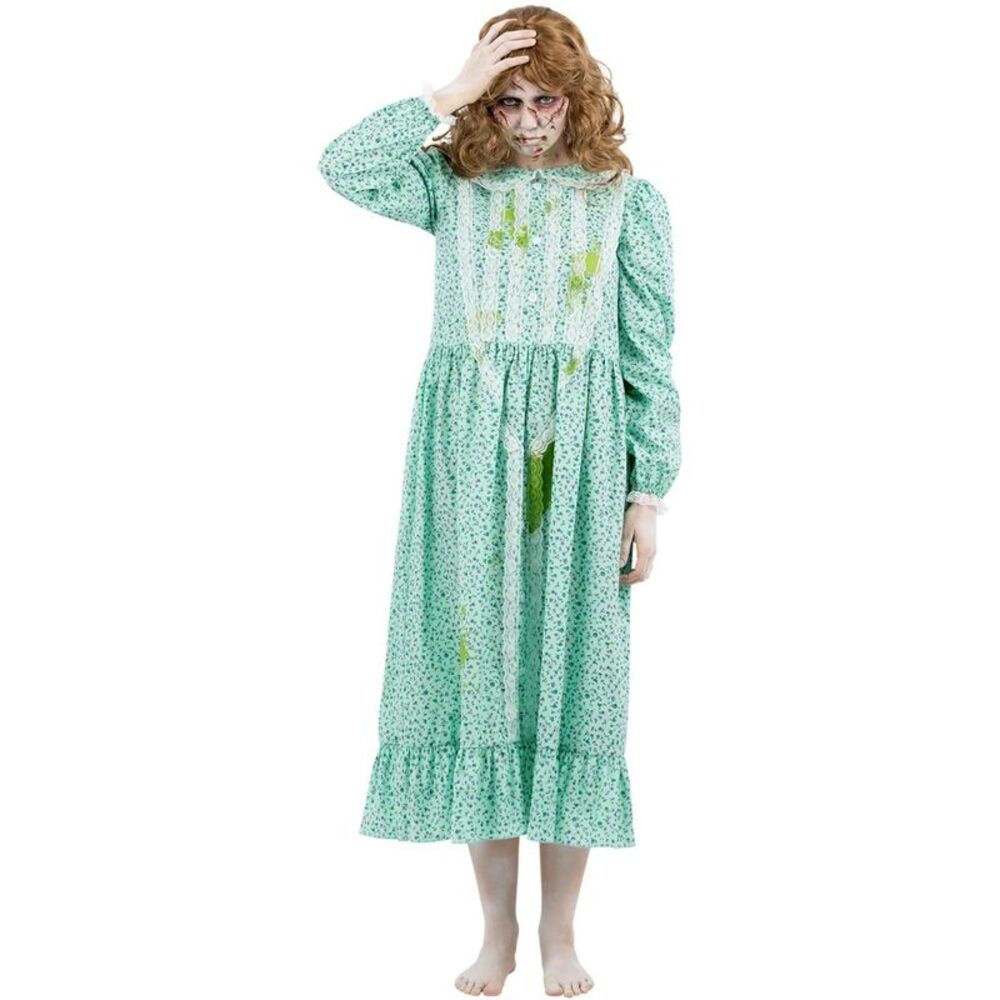 The Exorcist Womens/Ladies Regan Costume Dress / Blue/Green - Picture 2 of 5